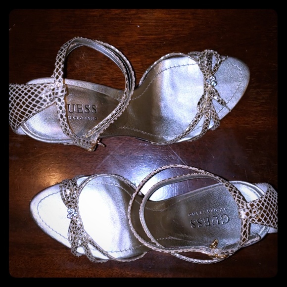 Guess by Marciano Shoes - Guess Gold ankle strap sandal